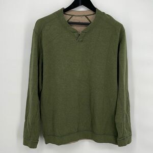 Tommy Bahama Men's Oregano Green/Gray TB‎ Flipster Abaco Reversible Sweater